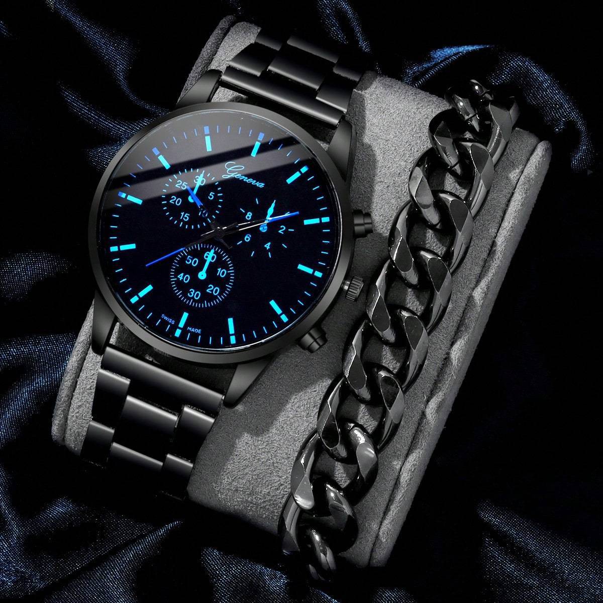 Reloj de pulsera de cuero para hombre, nuevo, moderno, de fábrica, estilo empresarial, sencillo y a la moda, venta al por mayor en stock.