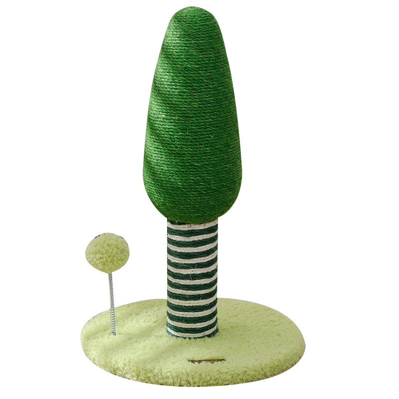 Tablero del rasguño del gato resistente al desgaste anti-caspa gato Scratch post tablero de la garra de seisal gato juguete auto-Hola alivio tapada vertical gato escalada Marco integrado