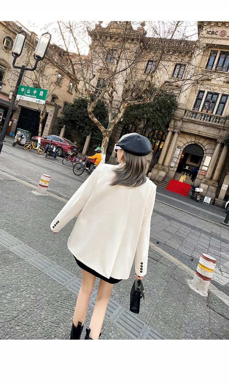 British Style Women's Blazer Jacket High-end Casual Fashion Coat_voghion.com