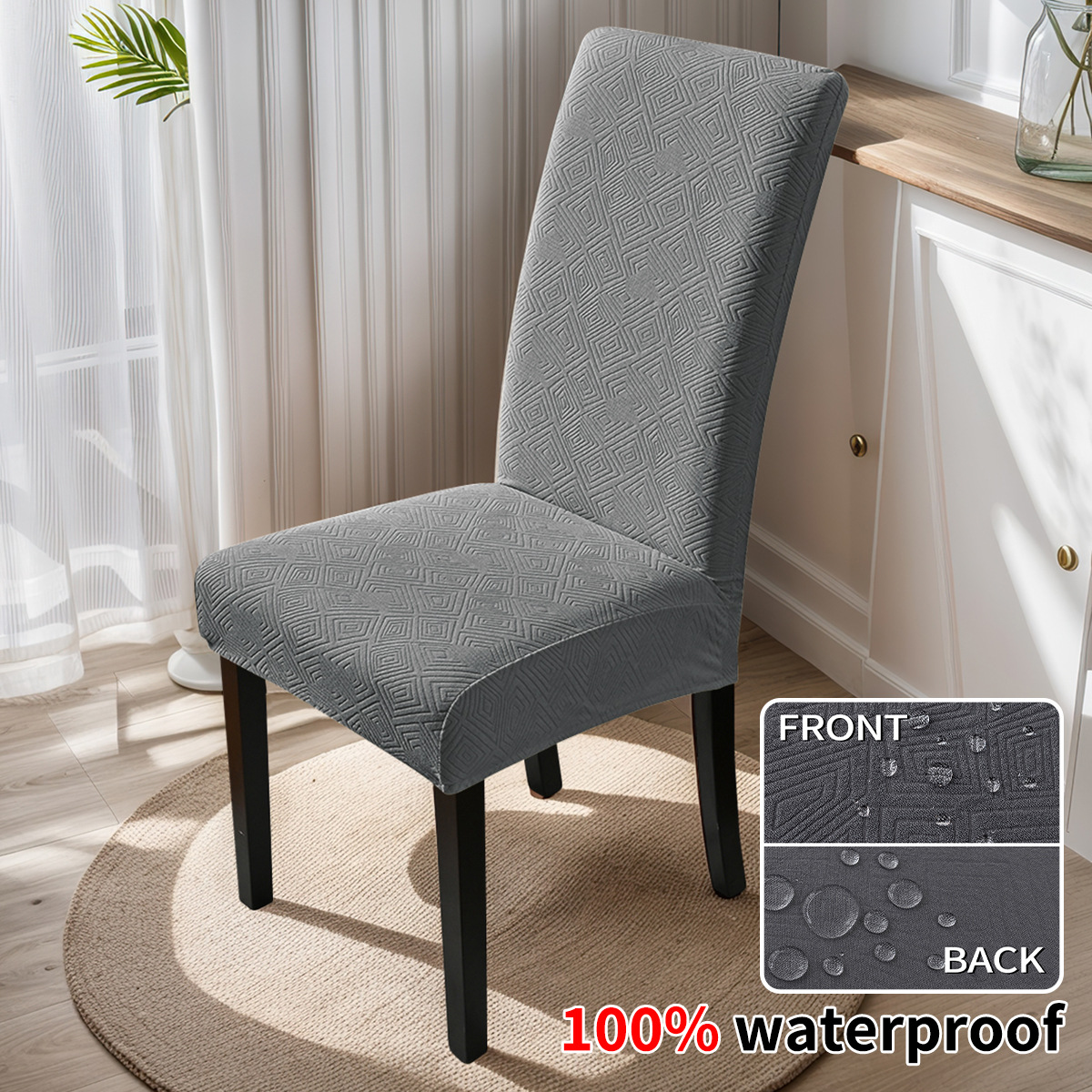 Gris - letras traseras (tpu 100% impermeable)