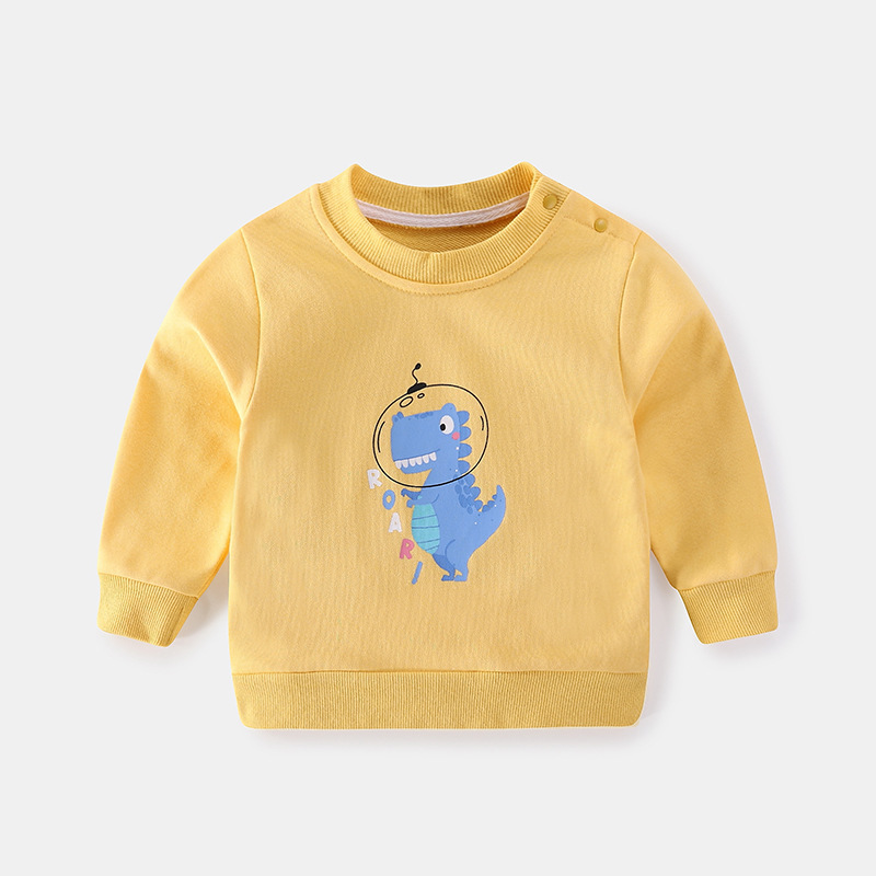 2022秋冬の新型子供服韓国版男女子供長袖tシャツの底のシャツがゆったりしています。|undefined