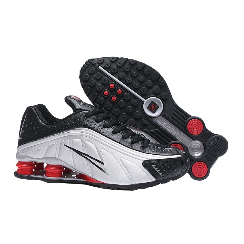 SHOX R4 블랙 실버 레드 실버 후크 40-46