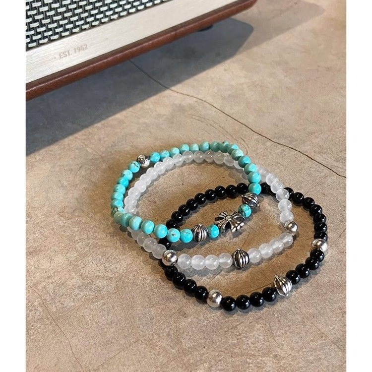 3ts Women's Imitation Turquoise Beaded Bracelet Niche Handmade Light Luxury Niche Exquisite Bracelet