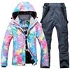Ski ski suit, keep warm winter street top, windproof waterproof wear-resistant set, increased thickness