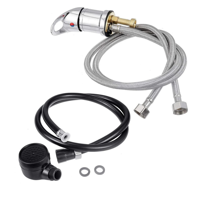 Shampoo bed faucet hair salon shampoo basin sink hot and cold faucet handle shower nozzle replacement set