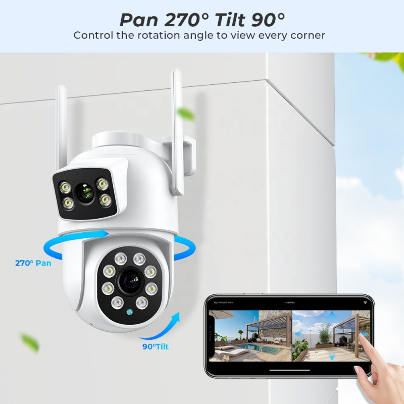 IP camera 4k/2k full color intelligent WIFI home security CCTV camera high definition night vision network 2