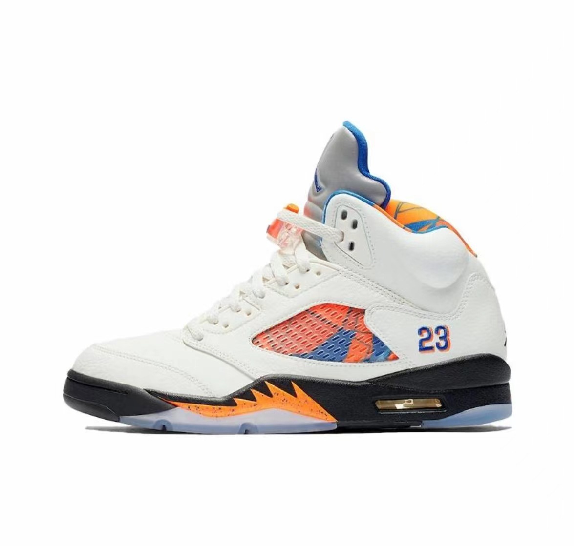 Pedidos de comercio exterior de fábrica de zapatos Putian AJ5 zapatos de baloncesto Liuchuan arce negro y blanco alas de cicada Jiao5 zapatillas de amortiguación de aire image 24