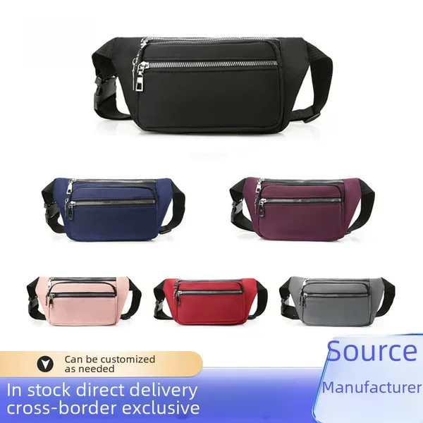 Wholesale Bags, Oxford Cloth Men's Waist Bags, Lightweight Men's and Women's Outdoor Crossbody Bags, Chest Bags, Mobile Phone Bags, Women's Shoulder Bags