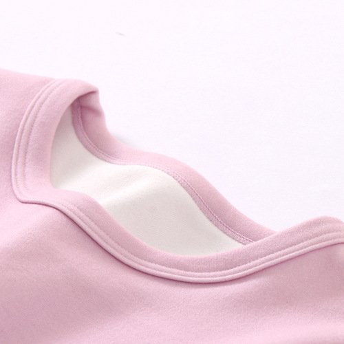 Children's Autumn and Winter Underwear Set Girls' Autumn Clothes and Autumn Pants Set Thin Velvet Milk Silk Baby Pajamas Home Clothing New Style