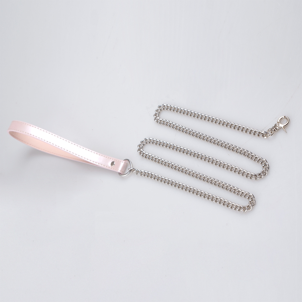 목걸이 + 동일 색상 리드줄 (실버)