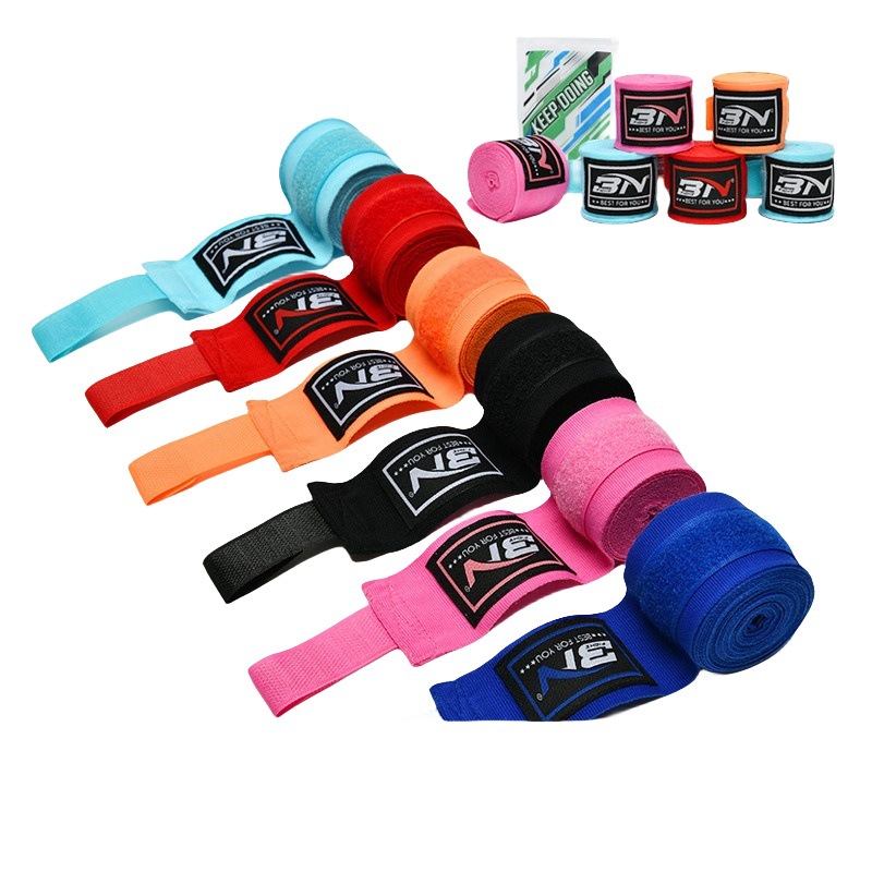 BN Nylon Low Elasticity Elastic MMA Fighting Muay Thai Boxing Bandage Sanda Bandage Hand Strap Protectors
