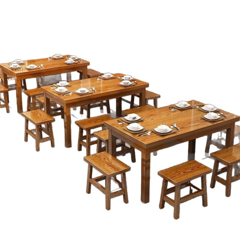 Mesa y silla de restaurante de fideos, restaurante de snack, mesa y silla de comedor, mesa de comedor de madera maciza, mesa de comedor, mesa de comedor, barbacoa, carbonización