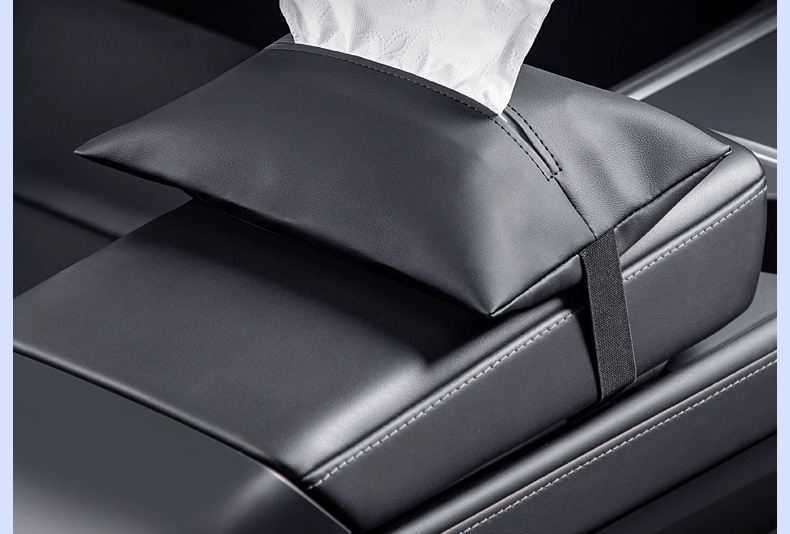 Suitable for the New Tesla Updated Version Model 3Y Car Tissue Box Hidden Tissue Holder Hanging-Style Modification Accessories