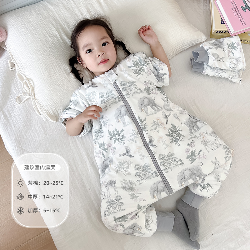 Animal world [medium thick] room temperature 14-21 degrees / [size 80] suitable for babies with a height of 65-85cm