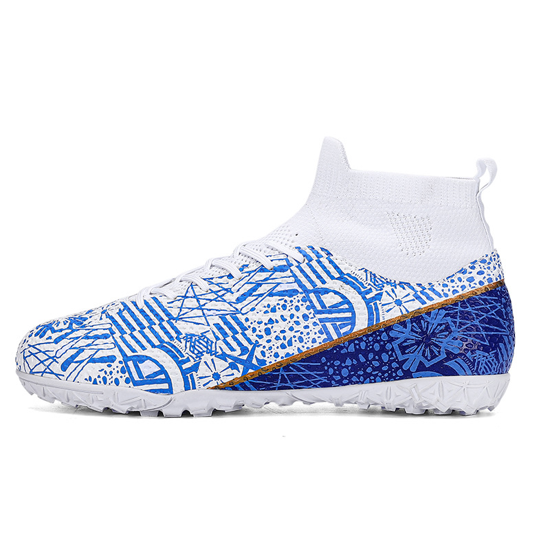 23 cross-border de alta zapatos de fútbol de uñas largas de uñas rotas competencia zapatos de entrenamiento hombres y mujeres zapatos de fútbol para adultos