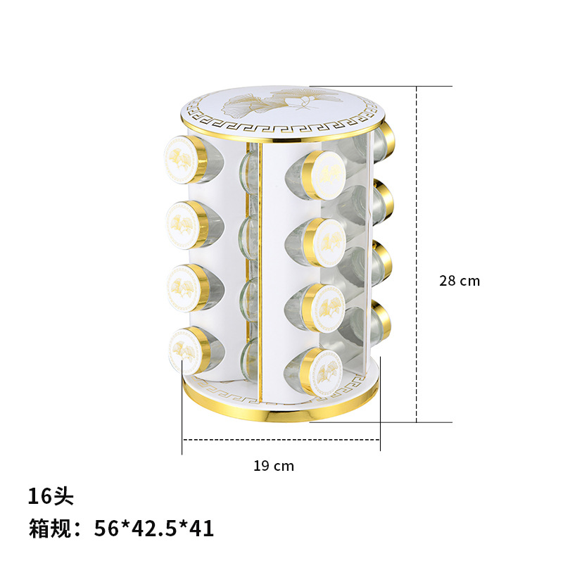 Estante de condimento giratorio redondo de acero inoxidable Estante de condimento multifunción Ginkgo biloba Phnom Penh Estante de cocina