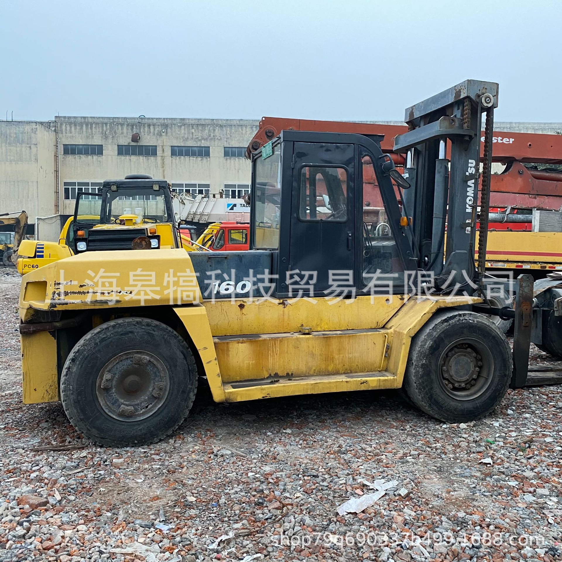 小松16吨叉车 大型叉车 内燃机轮胎叉车 二手车电叉 零配件出口