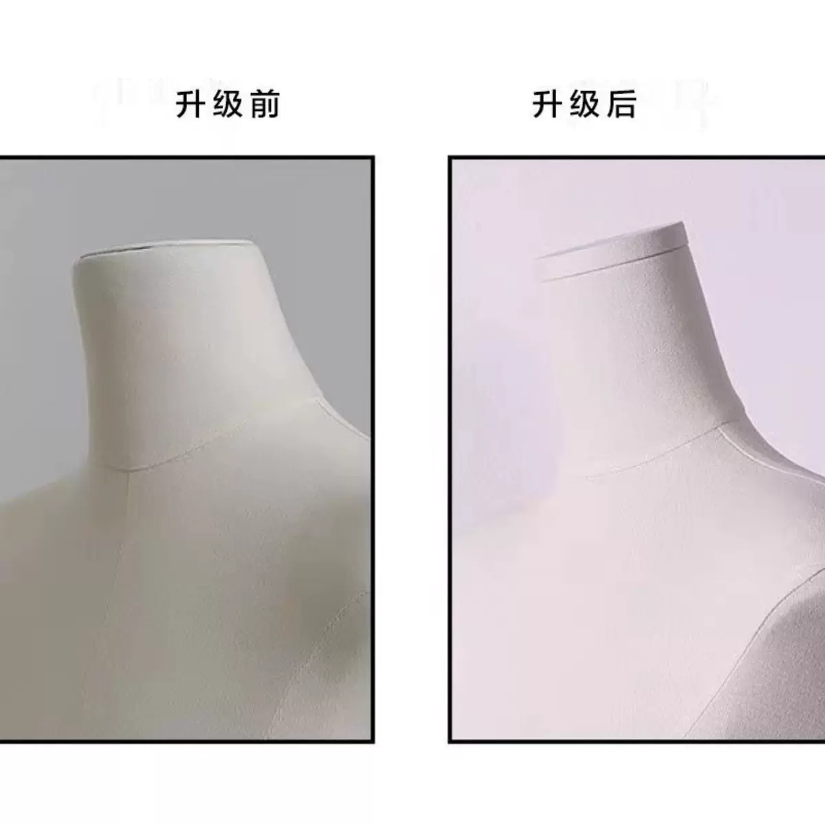 新款服装店高档平胸扁身女模特韩版半身无手展示架橱窗道具