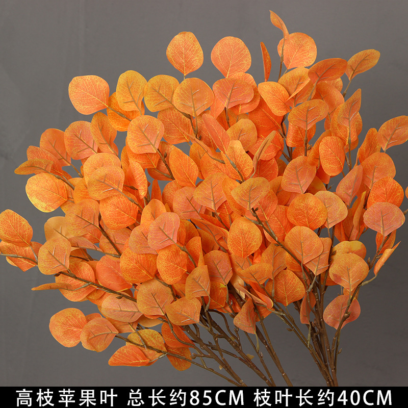 Flores de imitación naranja peonía naranja hortenida neblina orquídea flor flor de boda seda naranja