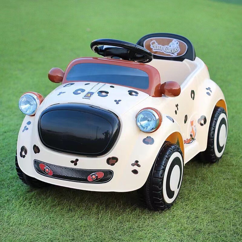 Baby car four-wheeled vehicle remote control 1-3 years old baby toy car swing car can sit people remote control car with music