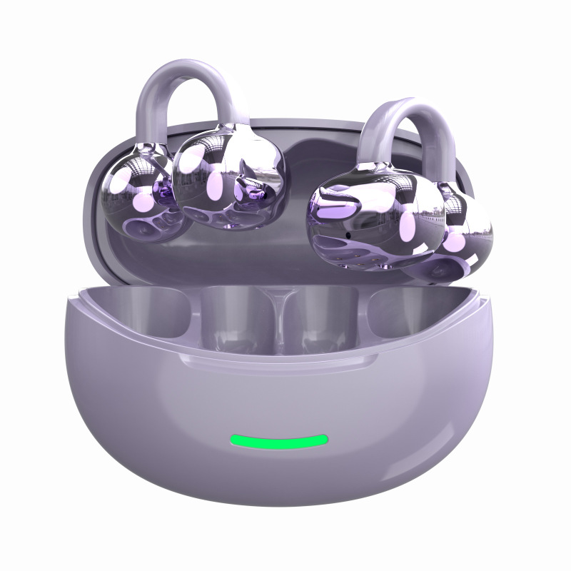 Amazonの人気イヤークリップBluetoothヘッドセット超長バッテリー寿命ワイヤレス空気骨伝導スポーツ2025新しいAI翻訳|undefined