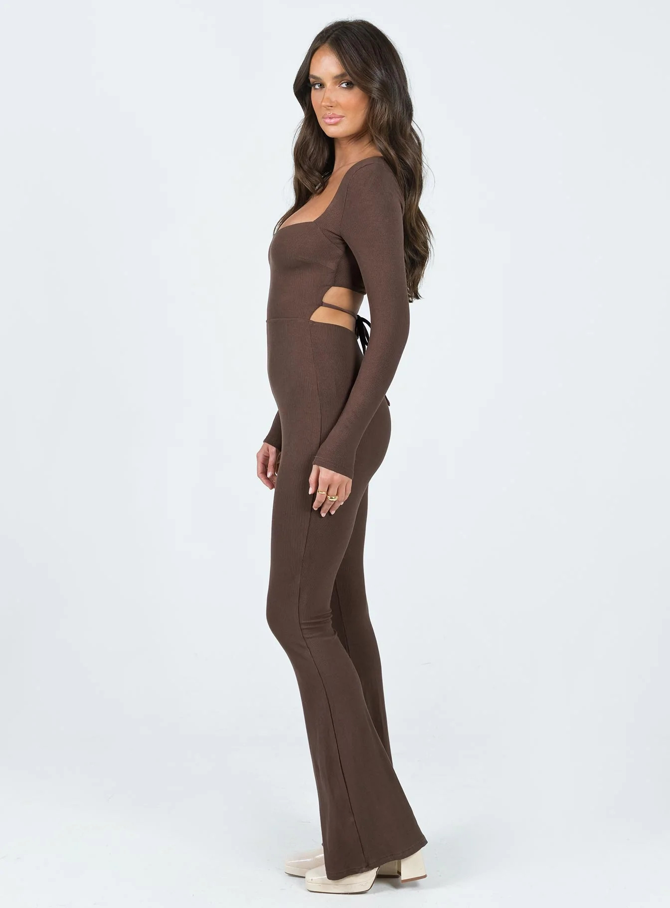 Primavera 2023 Amazon Europa y América del Comercio Exterior de las mujeres ropa color sólido backless Delgado cuello cuadrado sexy jumpsuit Pantalones