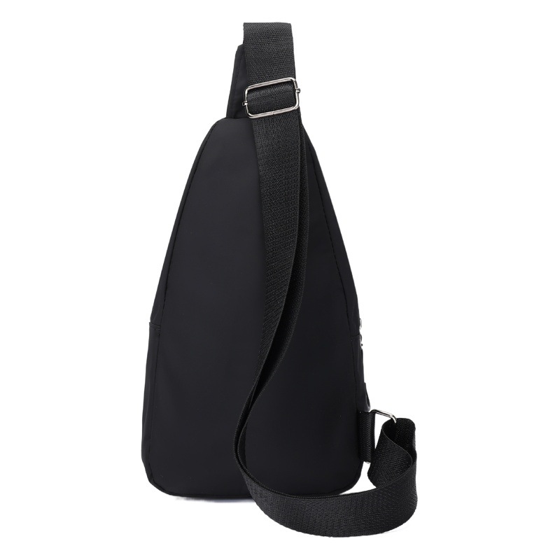 [Envío gratis para muestras] bolso de pecho de los hombres solo hombro crossbody documento bolso de los hombres color sólido impermeable Oxford tela crossbody mochila