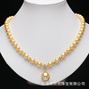 Fashionable genuine necklace from pearl, chain for key bag , 2023 collection