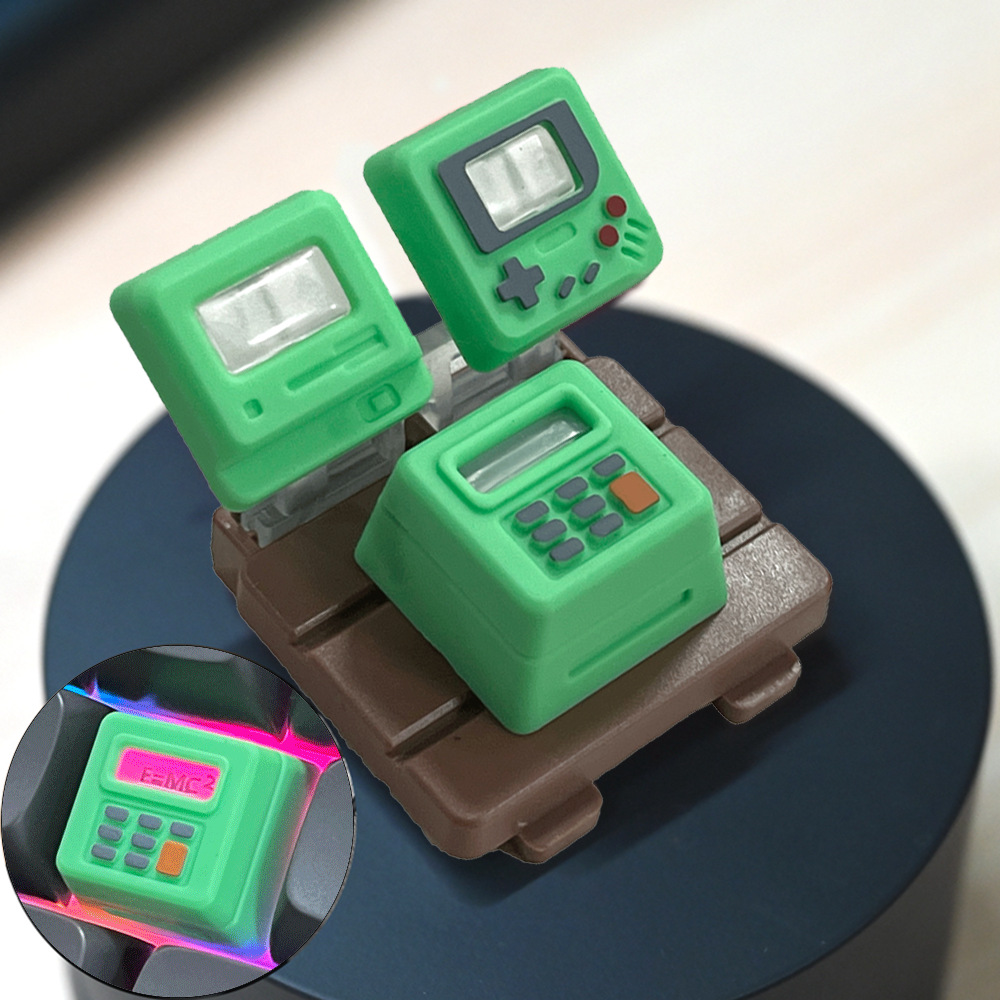 Teclas Retro Personalizadas K-04, Teclas Retro Clásicas Translúcidas, Teclas de Teclado Mecánico Tres en Uno Rentables