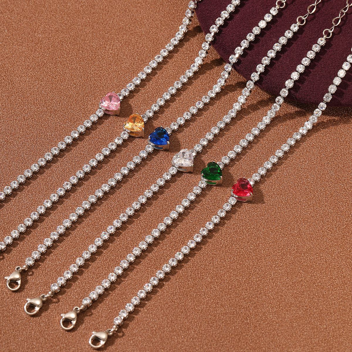 13g Weight 0.03µm-0.05µm Gold Plating Thickness PVD Coated Gold Plating Process Real Gold Plated Plating Material Rhinestones Inlay Material Bracelets Classification 1 Piece Quantity Holiday, Daily Occasion 304 Stainless Steel Material Heart Shape Pattern Women's Gender Simple Style, Classic Style Style Waterproof Non Tarnish, Inlay Craft PVD Coated Real Gold Plated Heart Shape 304 Stainless Steel Simple Style Classic Style Waterproof Non Tarnish Bracelets 无