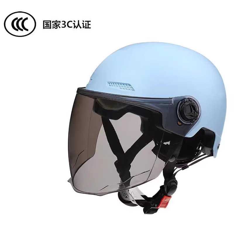 Vehicle Helmet: Universal Auto Parts and Accessories - 3c-blue-helmet-sunscreen-lens