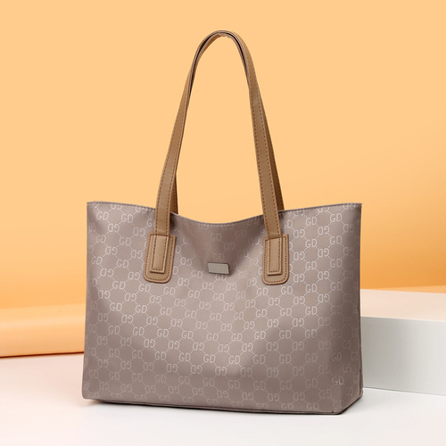 New  Fashion Minimalist Single-Shoulder Bag Waterproof Large Capacity Oxford Cloth Tote Bag for Middle-Aged Women