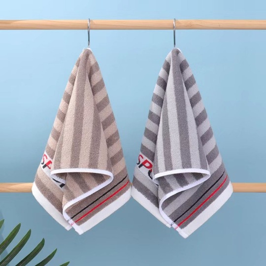 Toalha de rosto em algodão para crianças absorvente xadrez_voghion.com