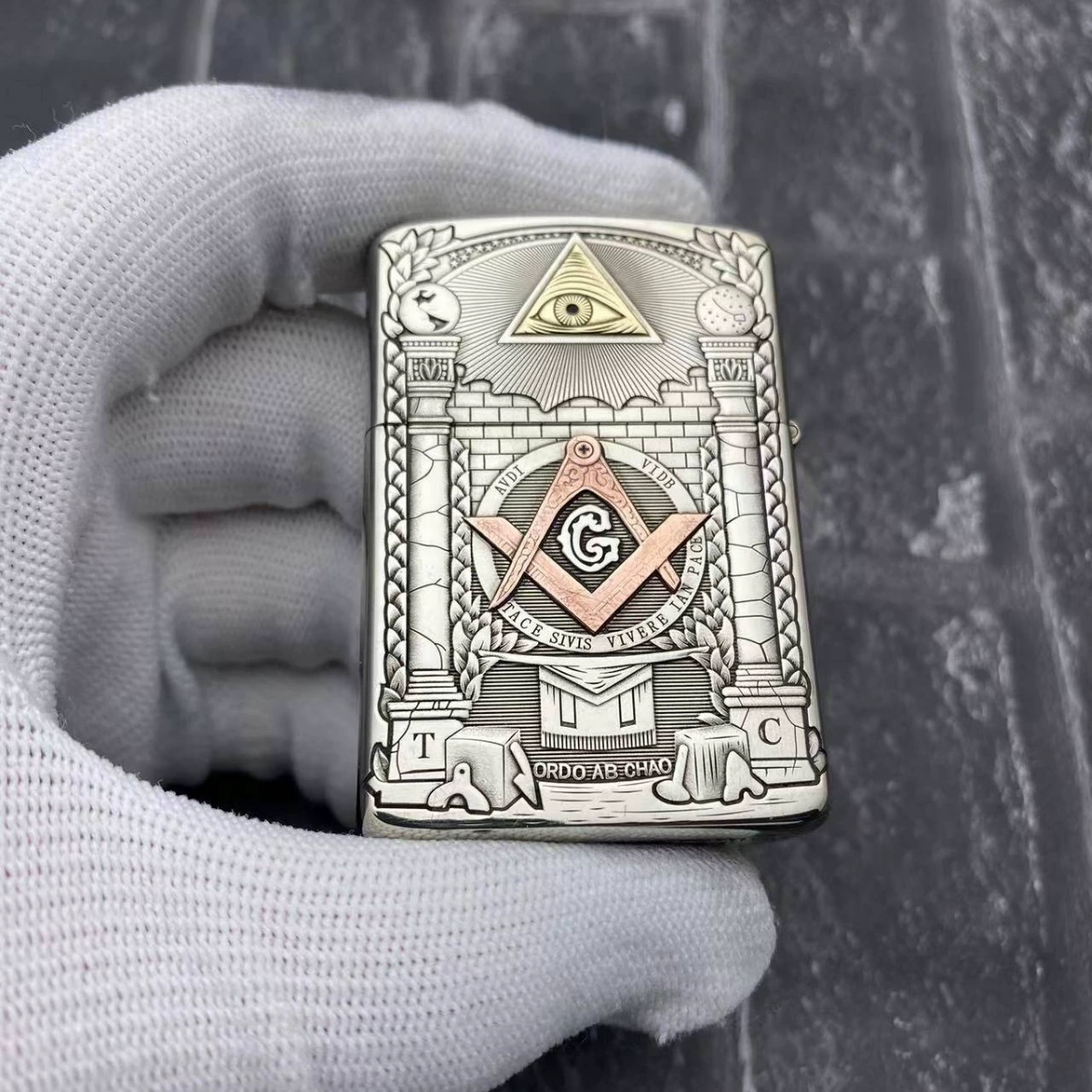 ZORRO керосиновая зажигалка Zoro 902s инкрустированная Horus Anubis ветрозащитная зажигалка оптом