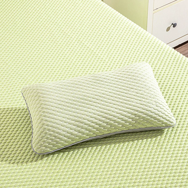 Solid color cloud-like buckwheat pillow (green)