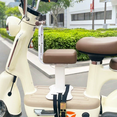 Electric Vehicle Child Seat Front-Mounted Electric car child seat - thickened-big-hummer-white-single-seat-armrest