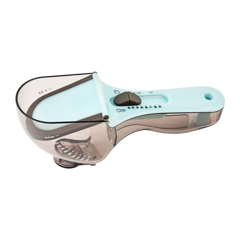 Cuchara de medición de plástico portátil cuchara de medición ajustable cuchara de medición de onzas cuchara de escala de plástico cuchara de medición cuchara de medición cuchara de harina cuchara de medición