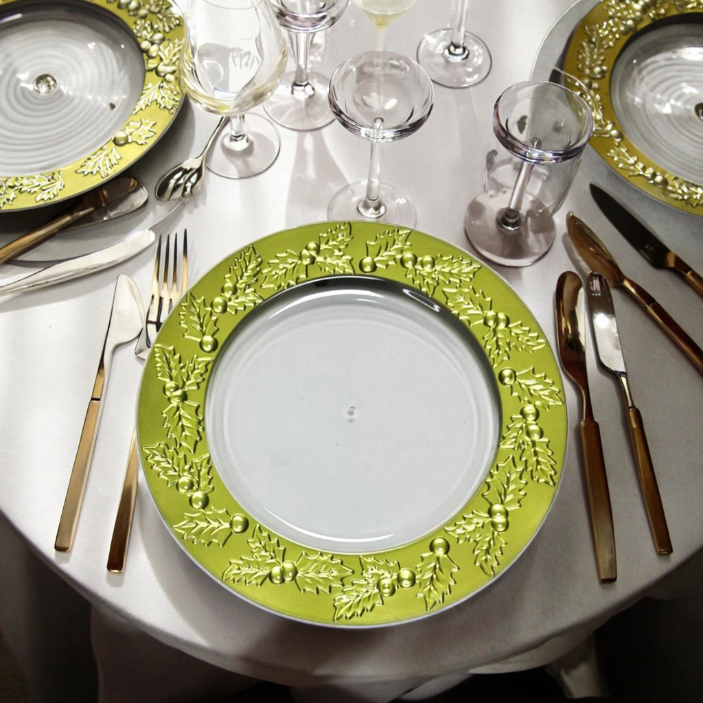 Nórdico de lujo ligero restaurante occidental decoración bandeja transparente de costilla de plato de sopa platos de platos creativos disco