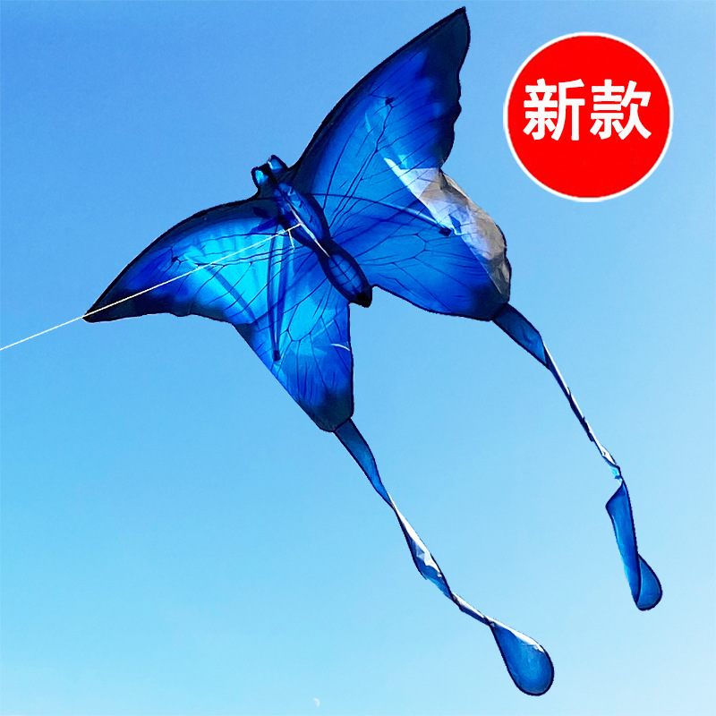 水晶蝴蝶風箏3d立體長尾大人專業兒童分鐘易飛濰坊廠家批發擺地攤