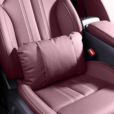 support, Model 3 special white, Waist support - lumbar-support-1-piece-burgundy-red-nappa-leather-for-comfort-and-stress-relief