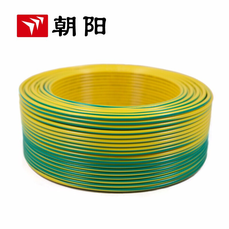 Chaoyang cable ZB-BV 4 cuadrados cable ignífugo estándar nacional cable de núcleo único cable de aire acondicionado de cobre de 100 metros bicolor image 4