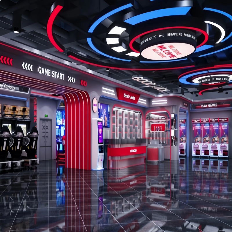 LED empalmado lámpara de barra larga sala de juegos centro comercial supermercado sala de baile ciudad de juegos para niños parque de juegos luz de modelado