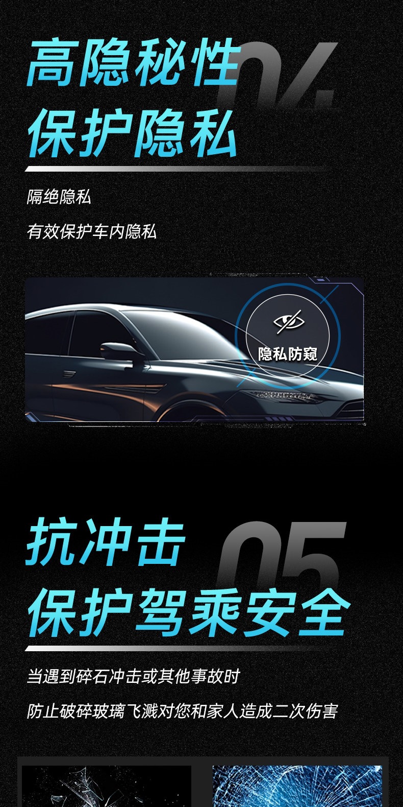 Vkool Weigu Qingyue+Yunchang Car Film Ceramic Film Glass Film Solar Film Car Window Sun Protection and Heat Insulation Film