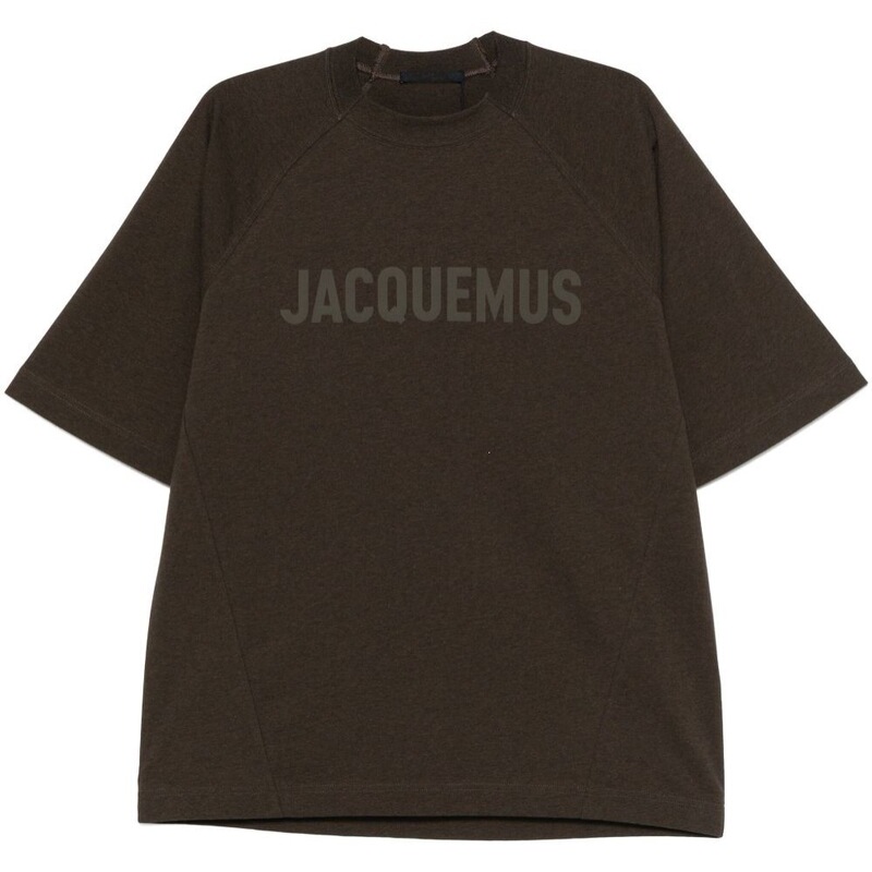 Cross-Border 25-Year Summer Men's Black Short-Sleeve T-Shirt with Letter Print, Round Neck, Casual Jacquemus Top for Men and Women Cross-Border 25-Year Summer Men's Black Short-Sleeve T-Shirt with Letter Print, Round Neck, Casual Jacquemus Top for Men and Women