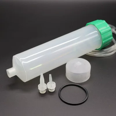 with Dispensing Needle and Piston Adapter, Yapışqan paylayıcı adapterlər - 500cc-capacity-syringe-piston-adapter-1-set