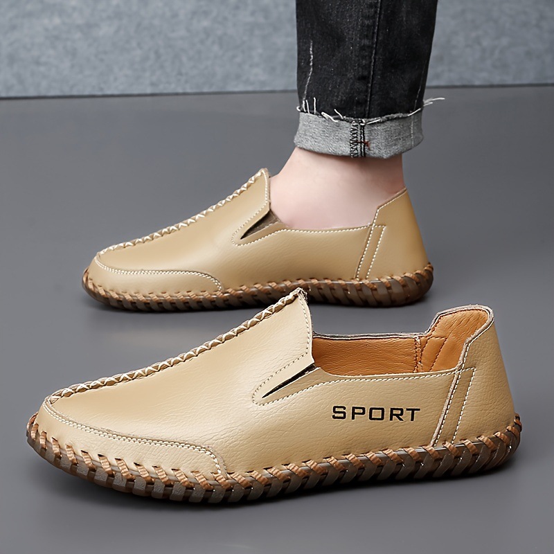 Men's Solid Loafer Shoes Slip On Low Top Outdoor Casual Cross-border