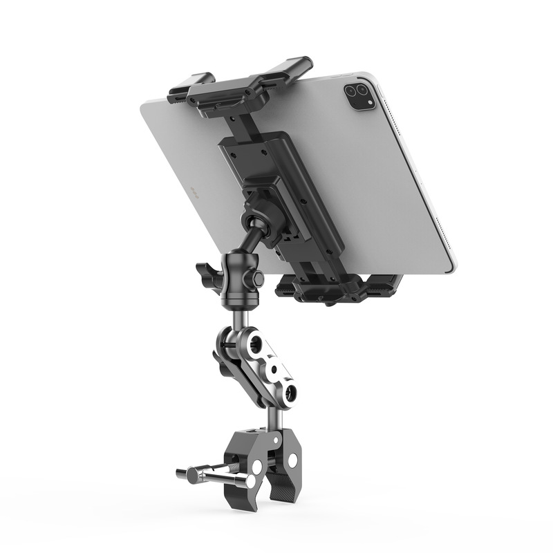 Tablet Holder Suitable for Treadmill, Exercise Bike, Stroller, Wheelchair, Golf Cart, Microphone