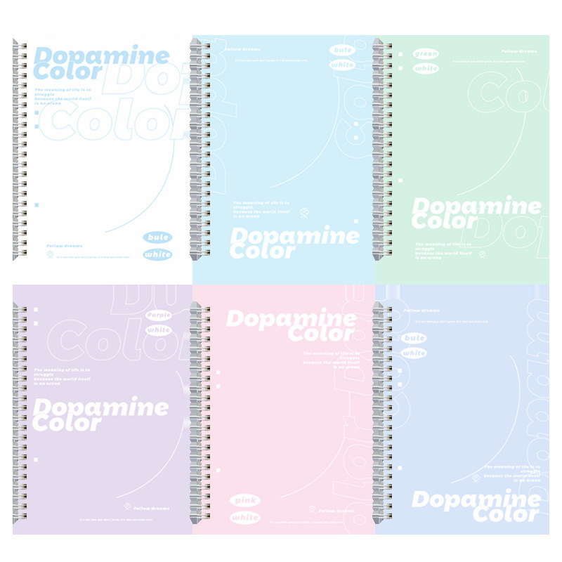 Cuaderno juvenil de estudiante minimalista A5 lindo cuaderno de bobina de engrosamiento de estudiante pequeño cuaderno