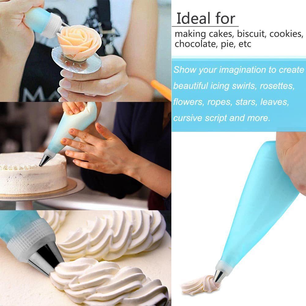 Ventas Directas de fábrica de 56 piezas para hornear pastel traje decoración de la torta decoración de la boca bolsa decoración de la boca cubierta de la torta de transferencia