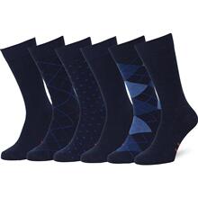 Q 52834 Men's Striped Mid-Calf Socks ��ʿ�l�y��Ͳ�m